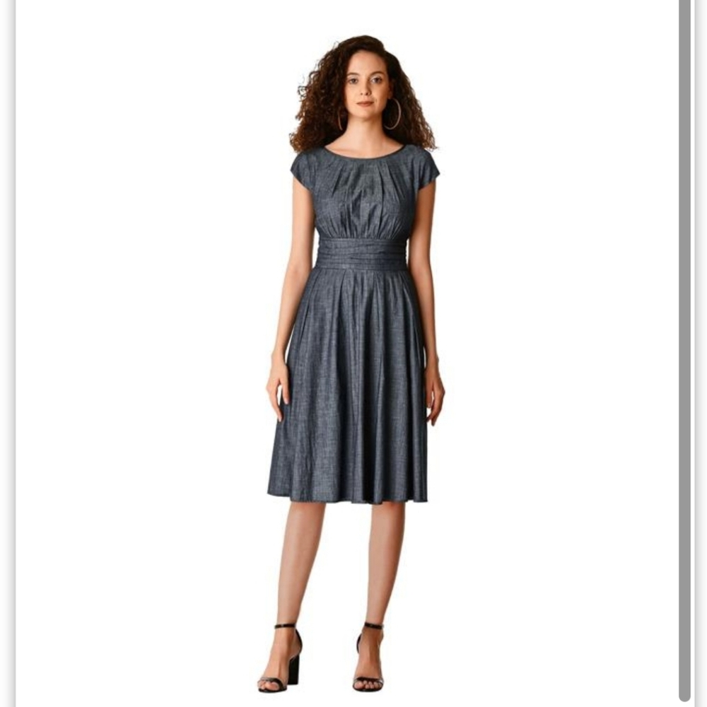 *SOLD* Eshakti chambray dress